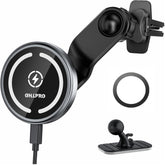 iPhone 16 MagSafe Car Mount Charger with Extended Arm – Grey