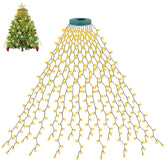 400 LED Christmas Tree Fairy Lights, 2m x 16 Lines – Warm White Mains Powered Lights with 8 Modes, Memory & Timer, Waterproof for 5–10ft Trees (Indoor/Outdoor Use)
