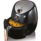 Tower T17021RG Family Size Air Fryer – 4.3L, 1500W, Rapid Air Circulation, 60-Min Timer, Black & Rose Gold