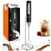 Rechargeable Milk Frother Handheld 3 Speed Electric Drink Mixer Wand