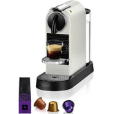 De'Longhi Citiz Coffee Machine – White (EN167.W) | Original Nespresso Pods Compatible Espresso Maker + Starter Capsule Set