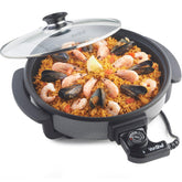 1.5L Electric Multi Cooker Pan – 30cm Non-Stick Frying Pan with Lid, Adjustable Temperature Control, 1500W