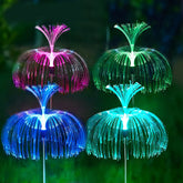 2/4 Solar Jellyfish Lights Color Changing Outdoor Patio Lawn White