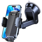 Blukar Black Car Phone Holder – Adjustable 360° Mount with Strong Suction