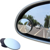 BEEWAY 360° Adjustable Frameless Blind Spot Mirrors – HD Convex Glass (Pack of 2)