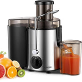 Centrifugal Juicer 900W Large Feed Chute 3-Speed Juice Extractor