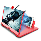 12" Foldable Phone Screen Magnifier – Red