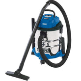 Draper 1250W Blue 20L Wet & Dry Vacuum Cleaner with Blower