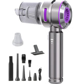 Handheld Mini Vacuum 4-in-1 Cordless Car Cleaner Silver Purple
