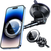 VANMASS Magnetic Car Phone Holder – 2025 Upgraded MagSafe Mount with Strong Suction for Dashboard, Windscreen, and Vent