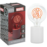 Paladone Marvel Avengers Decorative LED Neon Bulb Lamp - E27 Glass Lightbulb, Officially Licensed Superhero Gift, Fun Light for Bedrooms & Homes