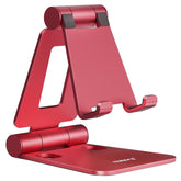 Nulaxy Foldable Adjustable Mobile Phone Stand - Red