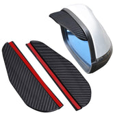 Car Side Wing Mirror Rain Protector Cover – Smoke Carbon Fiber