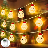 KINREECEL Snowman Christmas String Lights 30 LED – Warm White – 3m