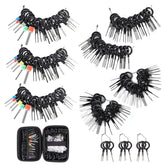 Kikerike 139 Pcs Terminal Removal Tool Kit Depinning Tool Set Electrical Connector Pin Extractor Automotive Wire Release Tool With Protective Bag