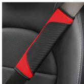 JNNJ 2PCS Carbon Fiber Car Seat Belt Covers