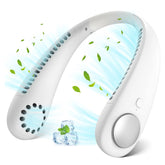 Neck Fan Bladeless 360° Rechargeable White