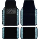 Bling Diamond Car Floor Mats 4pcs Set – Mint Sparkly Rhinestone