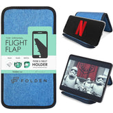 Folden Denim Airplane Phone Holder – Flexible Travel Stand