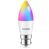 B22 Smart WiFi RGB Candle Bulb 6W 600lm