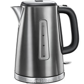 Luna Grey 1.7L Stainless Steel Cordless Electric Kettle – Quiet & Fast Boil 3KW, Perfect Pour Spout & Washable Filter