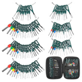 92PCS Terminal Removal Tool Kit Depinning Tool Set – Electrical Connector Pin Extractor Wire Terminal Release Tools for Automotive & Household Devices