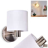 Alsen Adjustable Wall Light 1-Flame Metal Fabric E14 Socket