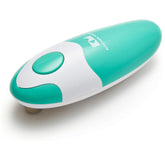 Kitchen Mama Automatic Electric Can Opener – One-Touch, Hands-Free, Smooth Edge, Food-Safe, Battery Operated (Teal)