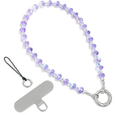 Crystal Phone Charm Bling Wrist Strap with Tether Tab