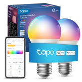 Tapo L530E 2-Pack E27 Smart LED Bulb, Colour Changing, Dimmable