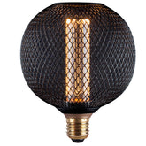 LED E27 Dimmable Globe Bulb with Black Metal Cage 3.5W