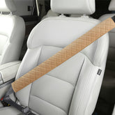 Extra Long Soft Seat Belt Cover for Cars and SUVs 65cm Beige