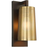 Industrial E27 Brass Bronze Wall Lamp