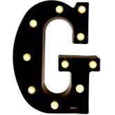 Black Alphabet Marquee Letters LED 26 Alphabet Light Up Letters with Diamond Bulb Battery Powered for Wedding, Birthday, Christmas, Home, Bar Decoration, Party Night Light
