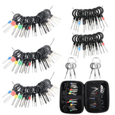 82Pcs Terminal Removal Tool Kit Depinning Tool Set Electrical Connector Pin Extractor Kit for Automotive Wire Harness Repair – Stainless Steel With Protective Case