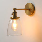Vintage Industrial Glass Wall Sconce Antique E27