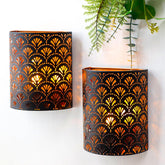 JHY DESIGN Set of 2 Battery Powered Wall Sconce Lamps 20cm
