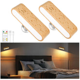 Rechargeable Magnetic Wall Lights with Remote 2 Pack