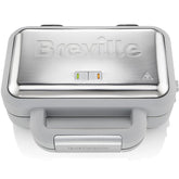 DuraCeramic Deep-Fill Waffle Maker – Non-Stick Easy Clean Waffle Iron with Removable Plates – White & Stainless Steel