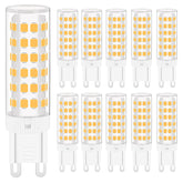 8W G9 LED Corn Bulb Warm White 3000K 3 Pack