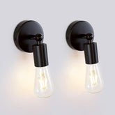 Set of 2 Wall Lighting Fixtures Adjustable, Black Indoor Rustic Wall Lights Simplicity Vintage Industrial Bedside Night Lamp for Bedroom Living Room E27 Edison Bulbs Corridor Stairs Light
