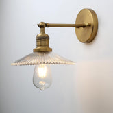 Industrial Vintage 1-Light Wall Sconce Clear Glass