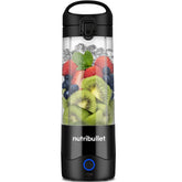 Portable Blender in Black – 475ml Cup with Powerful Extractor Blade, To-Go Lid, USB-C Charging – 15+ Blends per Charge