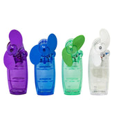 BARGAINS-GALORE Pack Of 10 Mini Breeze Fan - Portable Hand Held Hydration, Pocket Fan, Suitable For Summer | Personal Fan | Battery Operated Travelling, Outdoors | Long Life