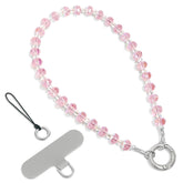 Phone Charm Bling Pink Crystal Strap