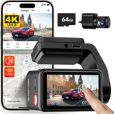REDTIGER A4 4K Front and Rear Dash Cam with GPS & WiFi