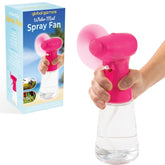 Benross 40249 Water Mist Spray Fan/Handheld Cooling Device/Portable For Holidays, Beach Trips, Sports Events, Office Use & Travel Use/Pink Colour