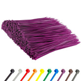 Gocableties Purple Cable Ties, 300mm x 3.6mm, Bulk Pack of 1000, 12” Premium Nylon Zip Ties, Multi-Purpose Plastic Tie Wraps, Secure Self-Locking Mechanism, for Home, Garden, Office and DIY