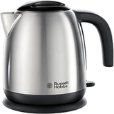 Brushed Stainless Steel & Black 1.7L Electric Kettle – Fast Boil 3KW, Perfect Pour Spout, Removable Anti-Scale Filter – 23910