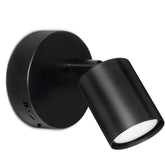 LED Battery Operated Wall Lights Indoor, Rotatable Wireless Rechargeable Wall Lamp, 3 Color Temperatures & Stepless Dimming, Black Magnetic Wall Lights with Remote for Living Room Corridor